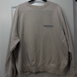 Fear of God Essentials Light Tan Crewneck Sweater